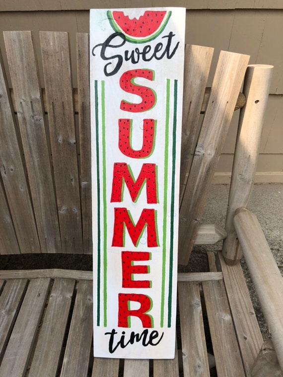 Summertime Watermelon Sign / Watermelon Sign / Watermelon Etsy
