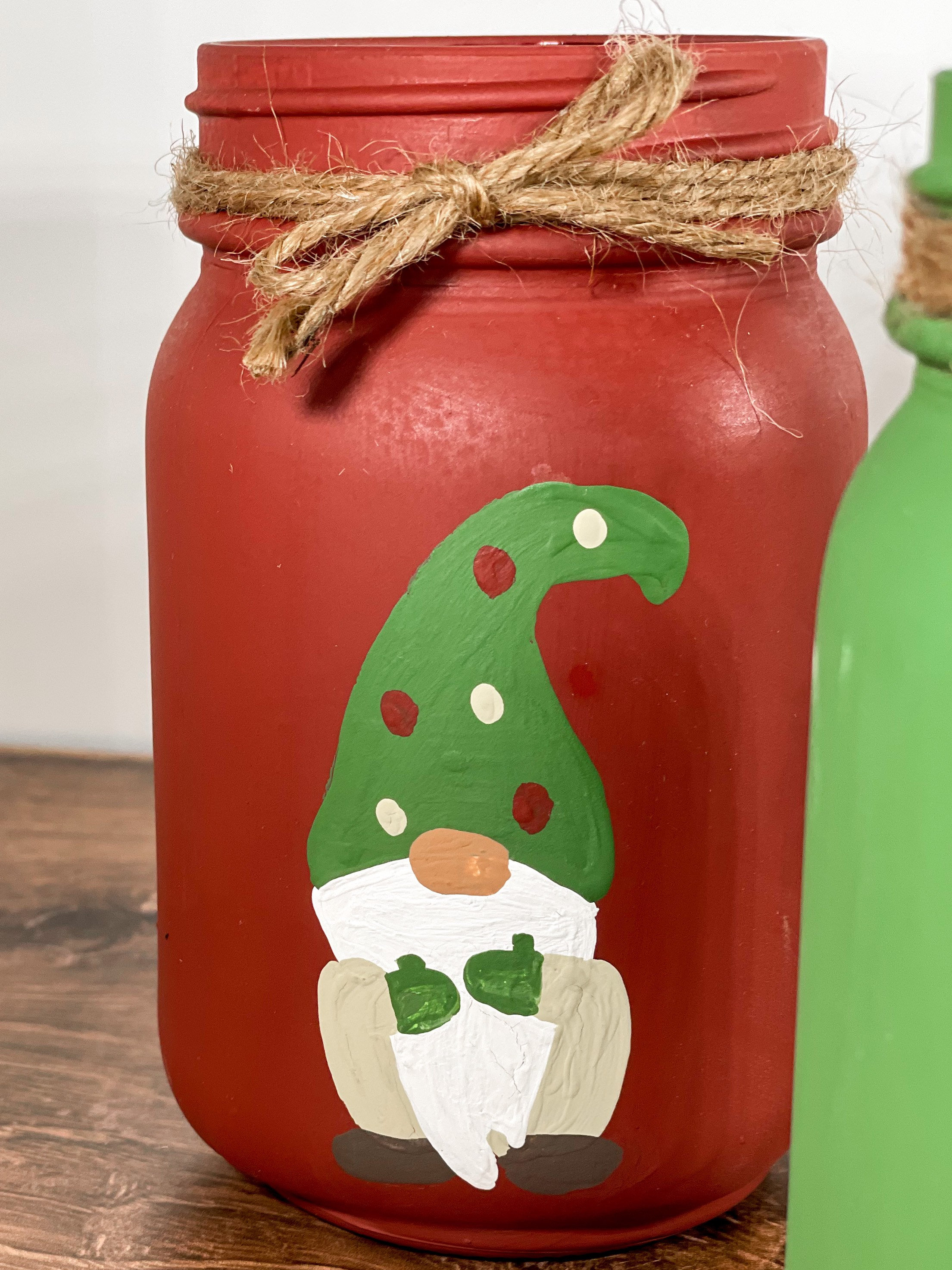 Gnome Winter Mason Jars