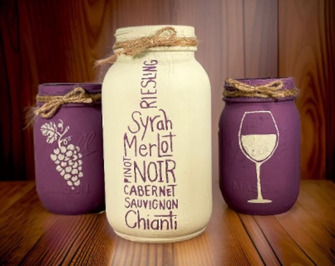Wine Mason Jars