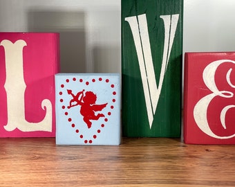 Love Wood Blocks