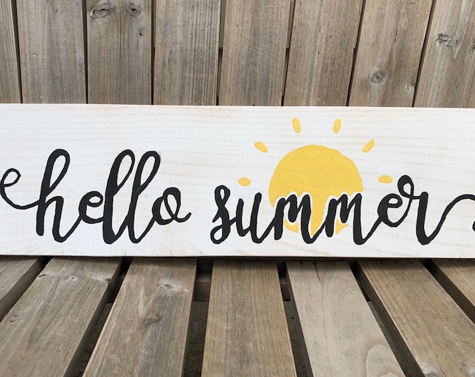 Featured listing image: Hello Summer Sign