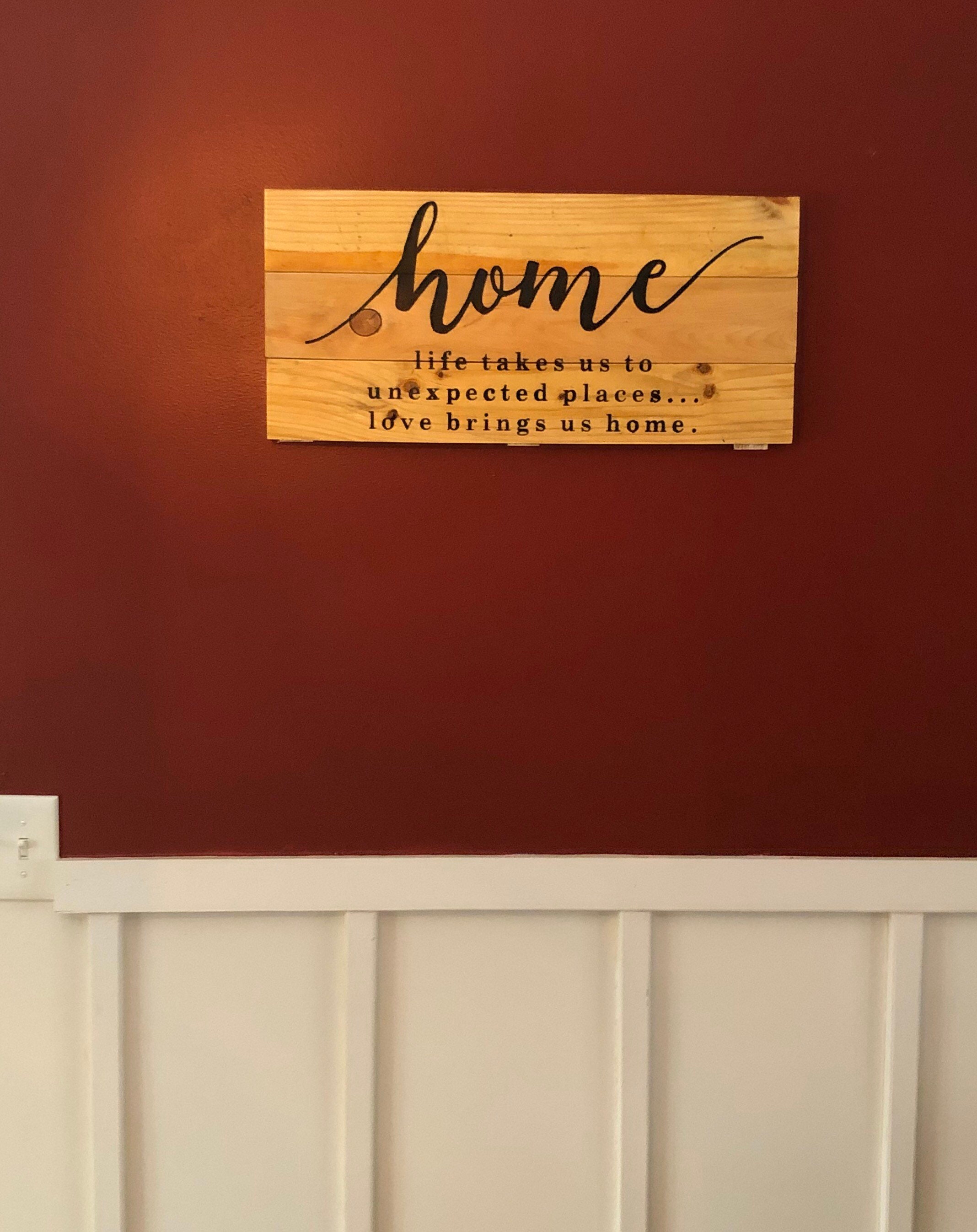 Rustic Home Sign / Home Wall Sign/ Rustic Home Decor