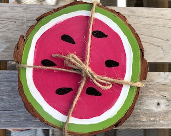 Watermelon Wooden Coasters
