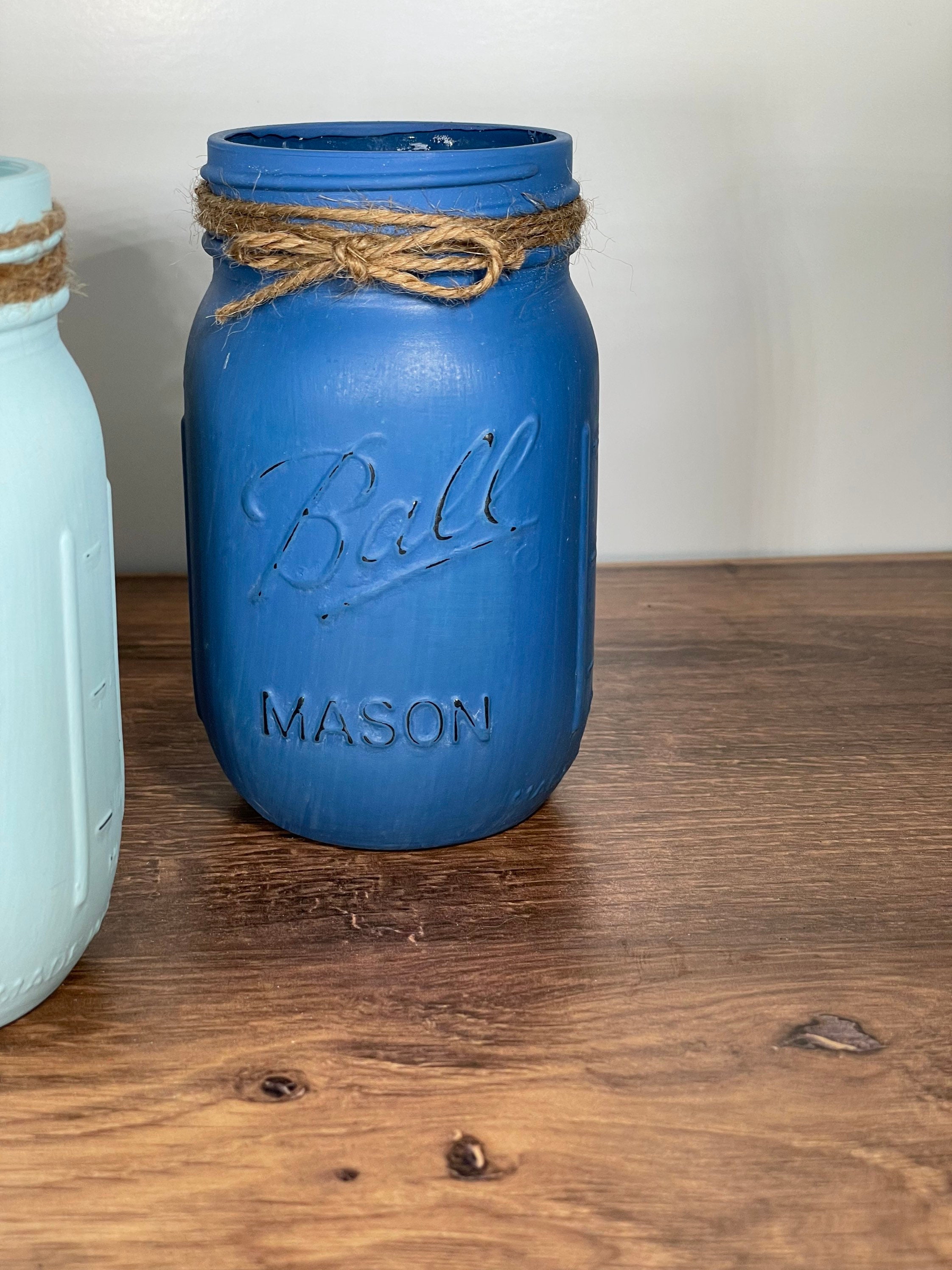 Tricolor Farmhouse Mason Jars