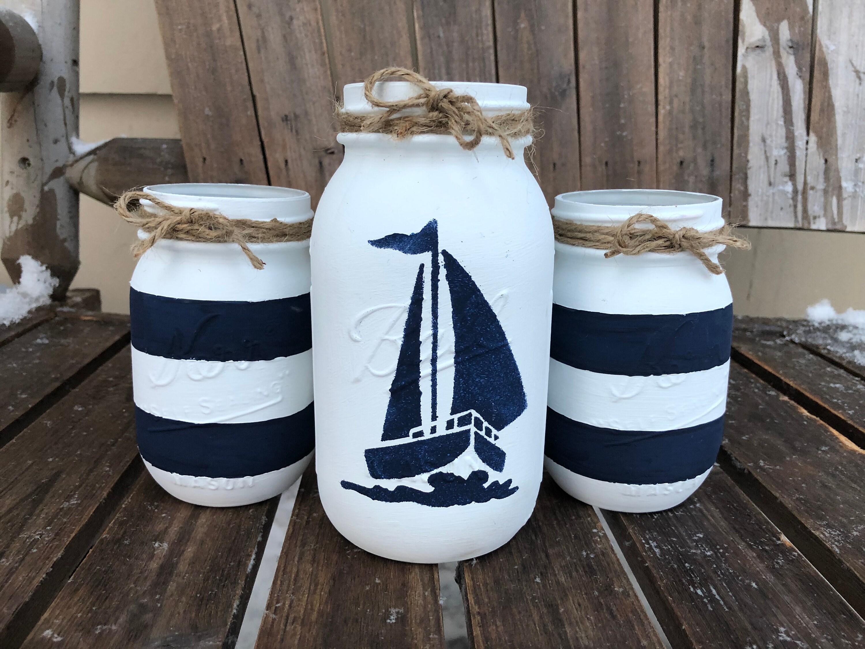Nautical Mason Jar Set