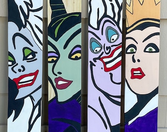 Disney Villain Sign Set