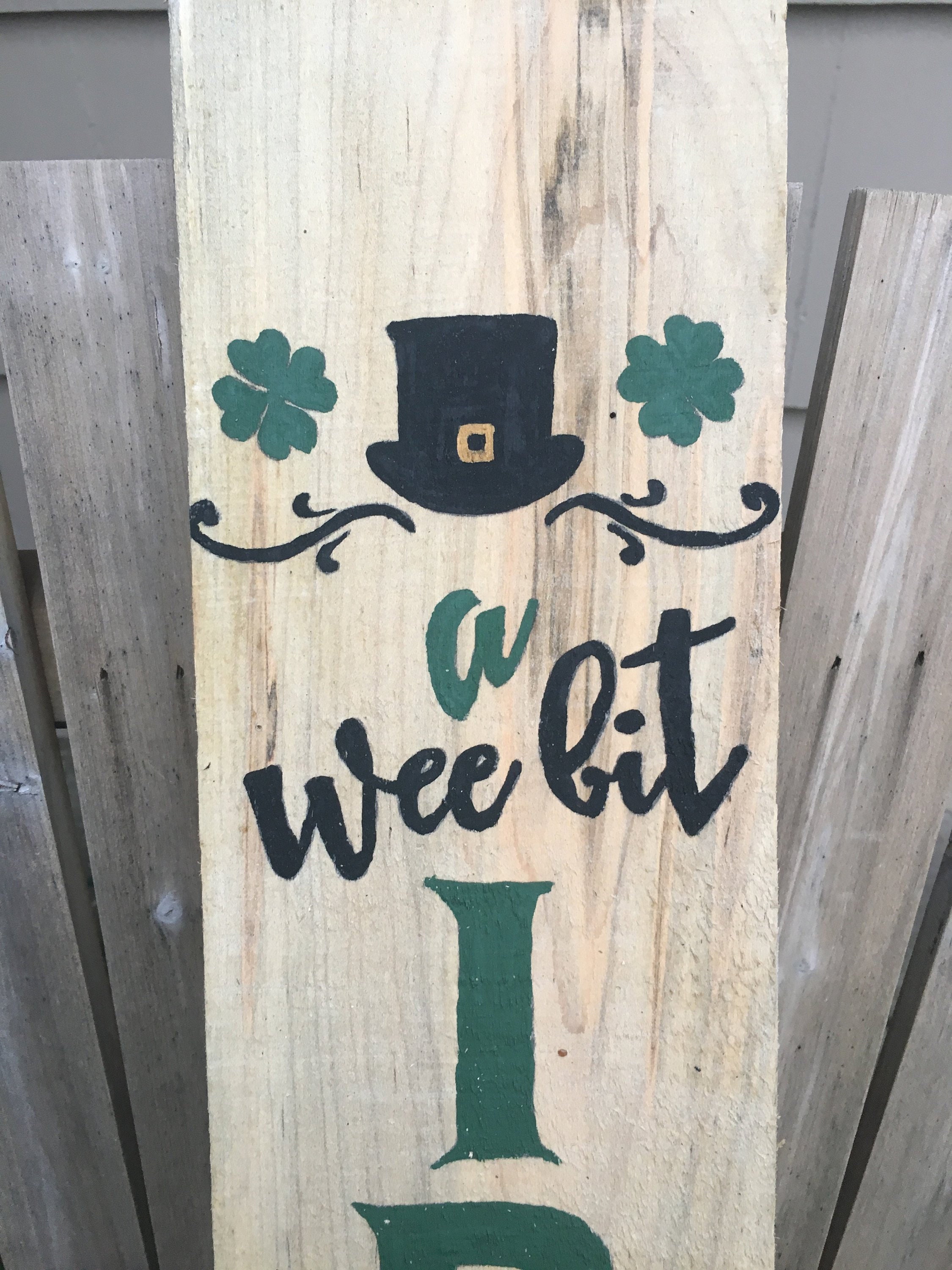 rustic st patricks day signs