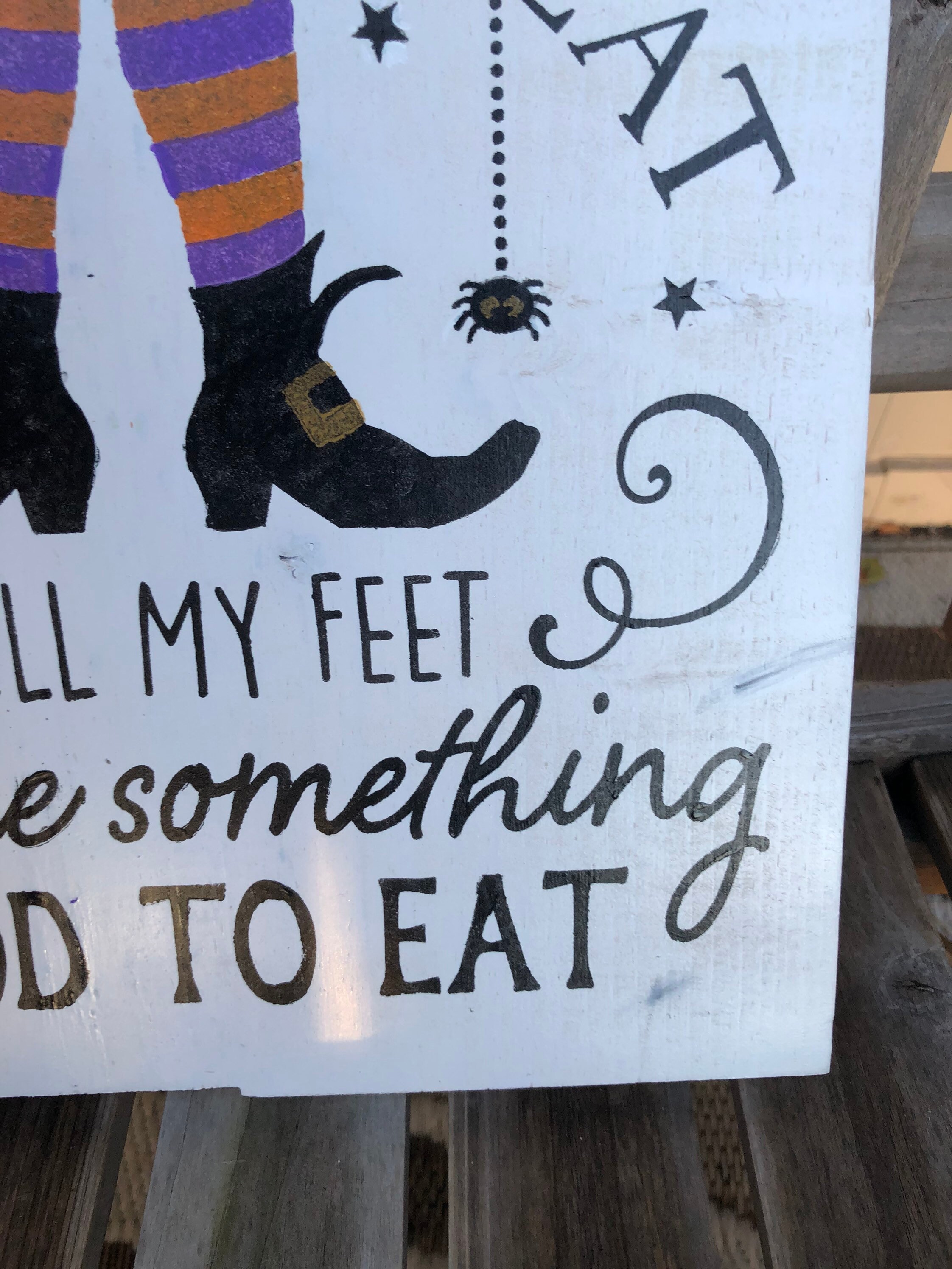 Witch Halloween Sign