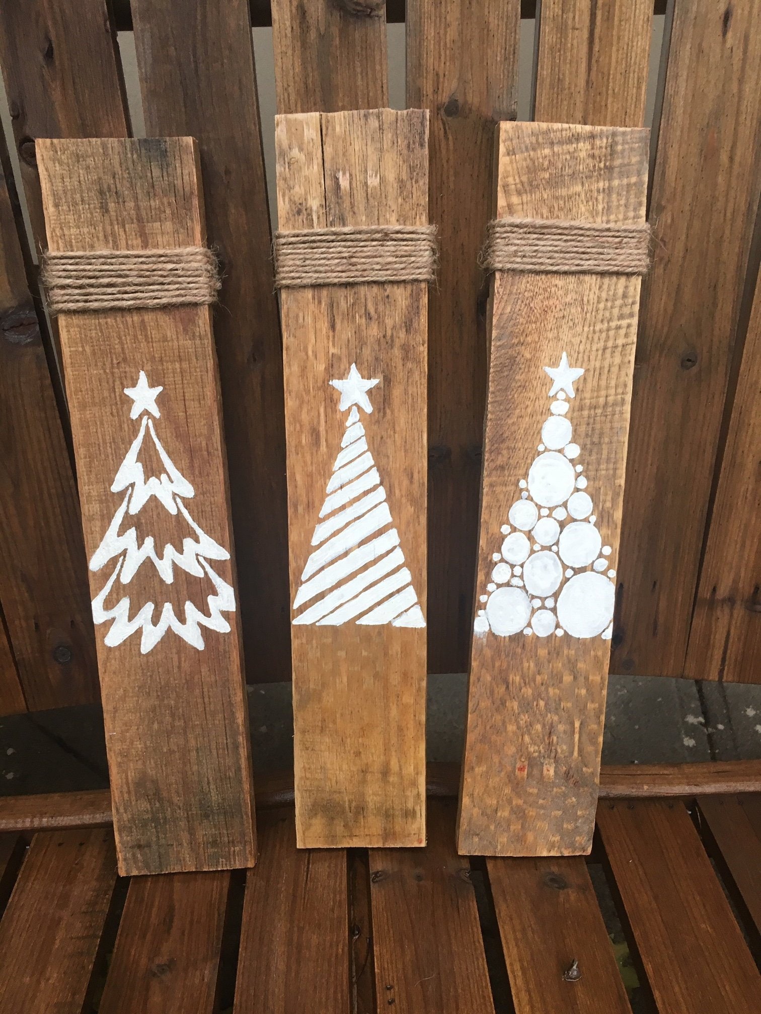 Rustic Christmas Tree Signs / Rustic Christmas Decor / Farmhouse ...