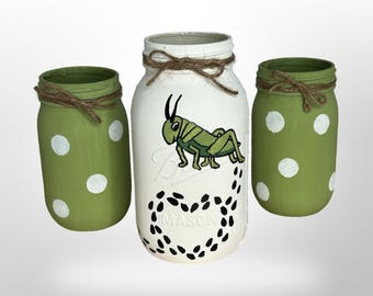 Grasshopper Mason Jars
