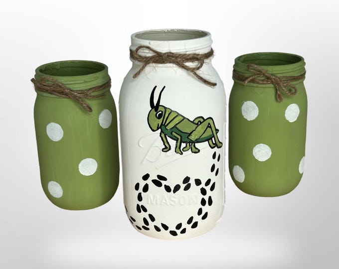 Featured listing image: Grasshopper Mason Jars
