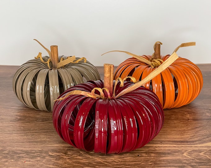 Featured listing image: Mason Jar Ring Pumpkins