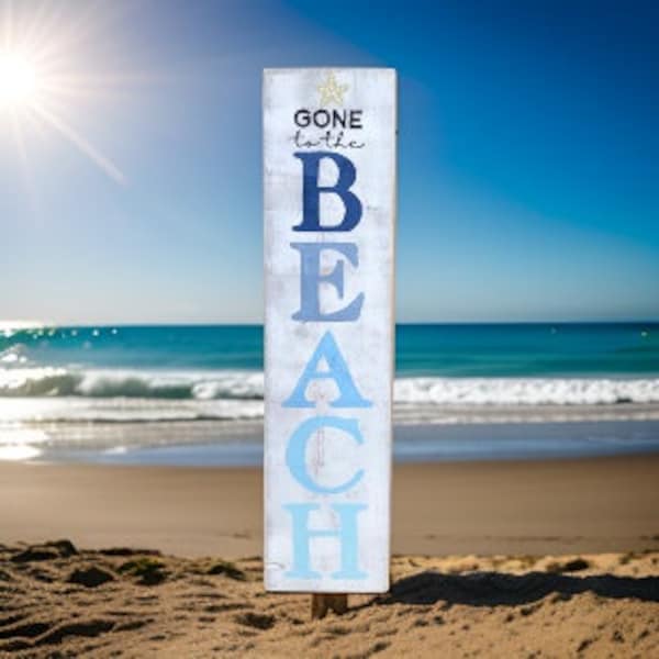 Gone to the Beach Sign / Beach Decor / Beach Signs / Wood Beach Sign