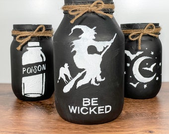 Witch Mason Jars