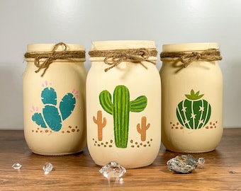 Cactus Mason Jars