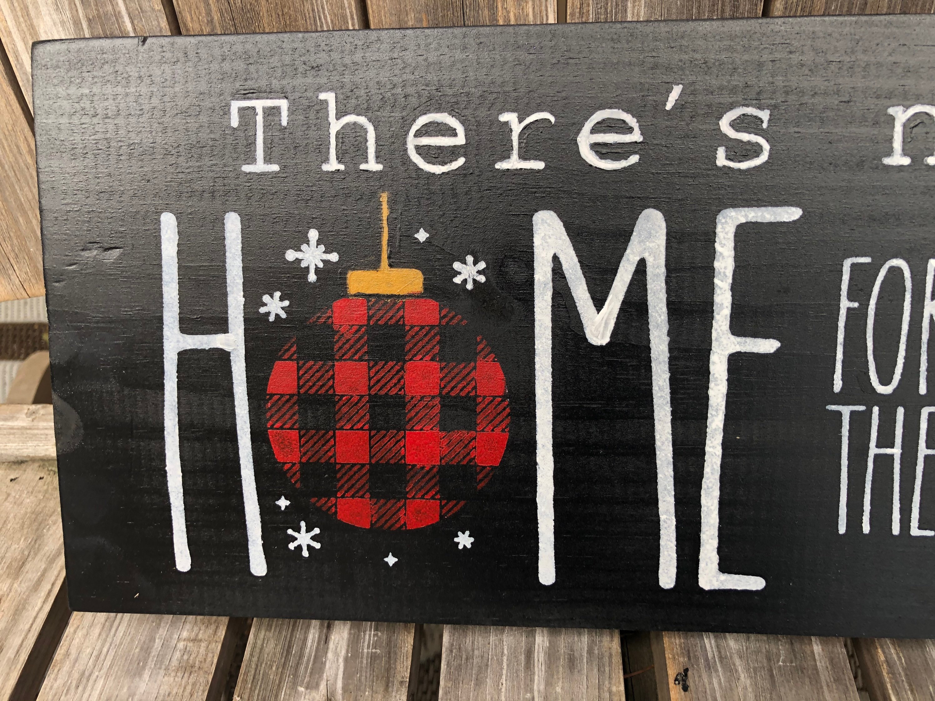 Christmas Home for the Holidays Sign