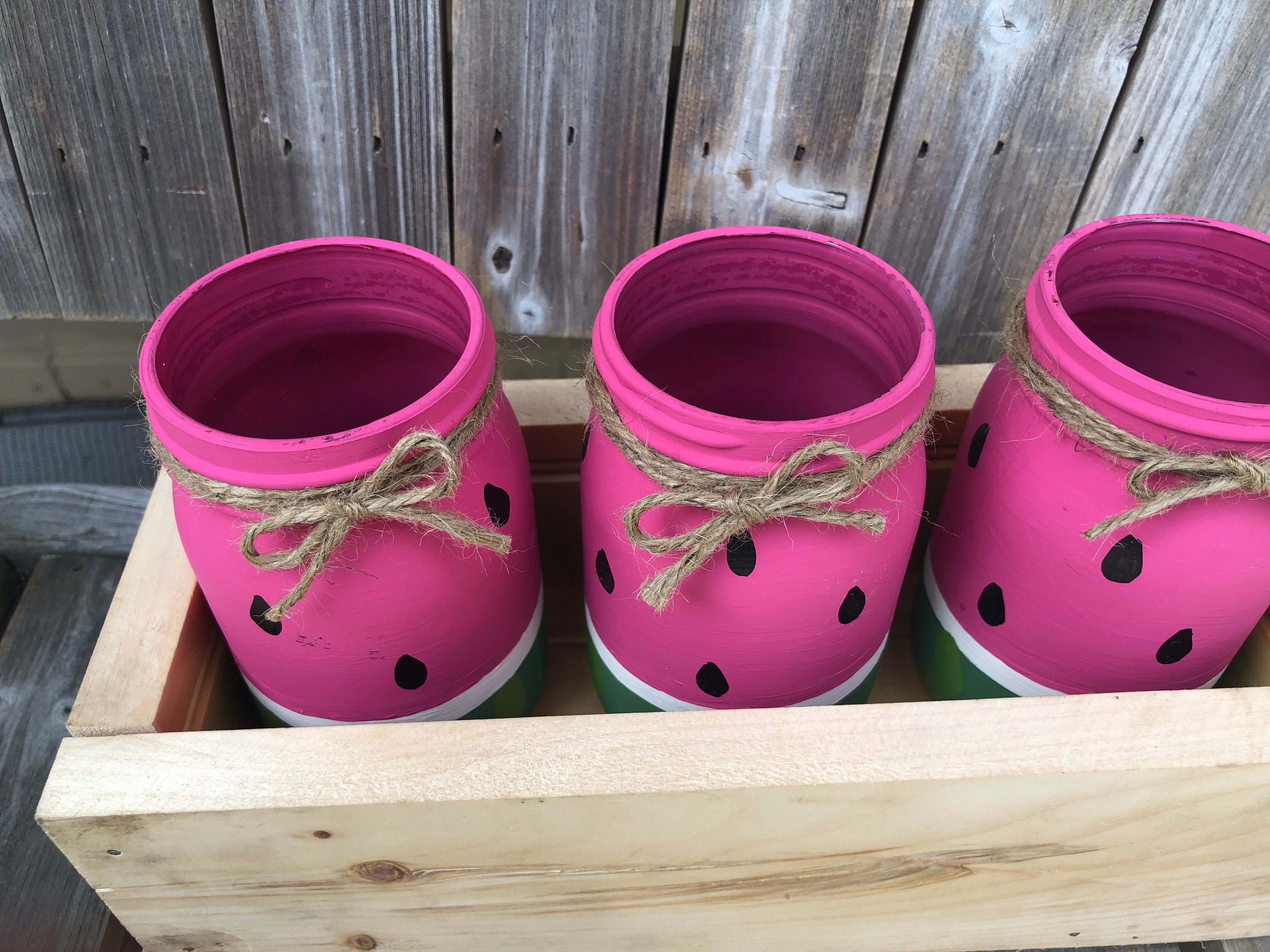Watermelon Mason Jars