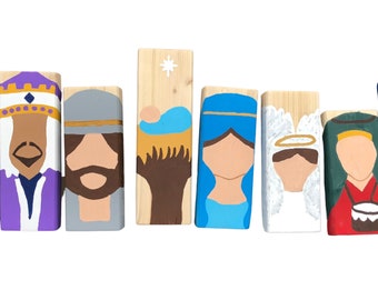 Christmas Nativity Wood Blocks