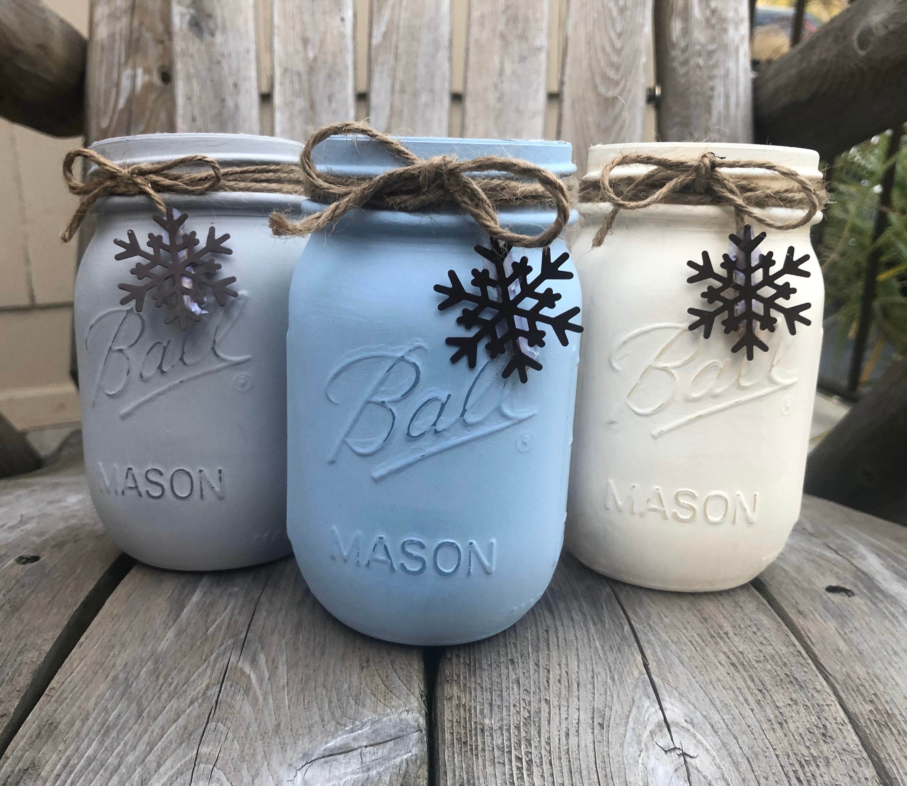 Farmhouse Winter Mason Jars