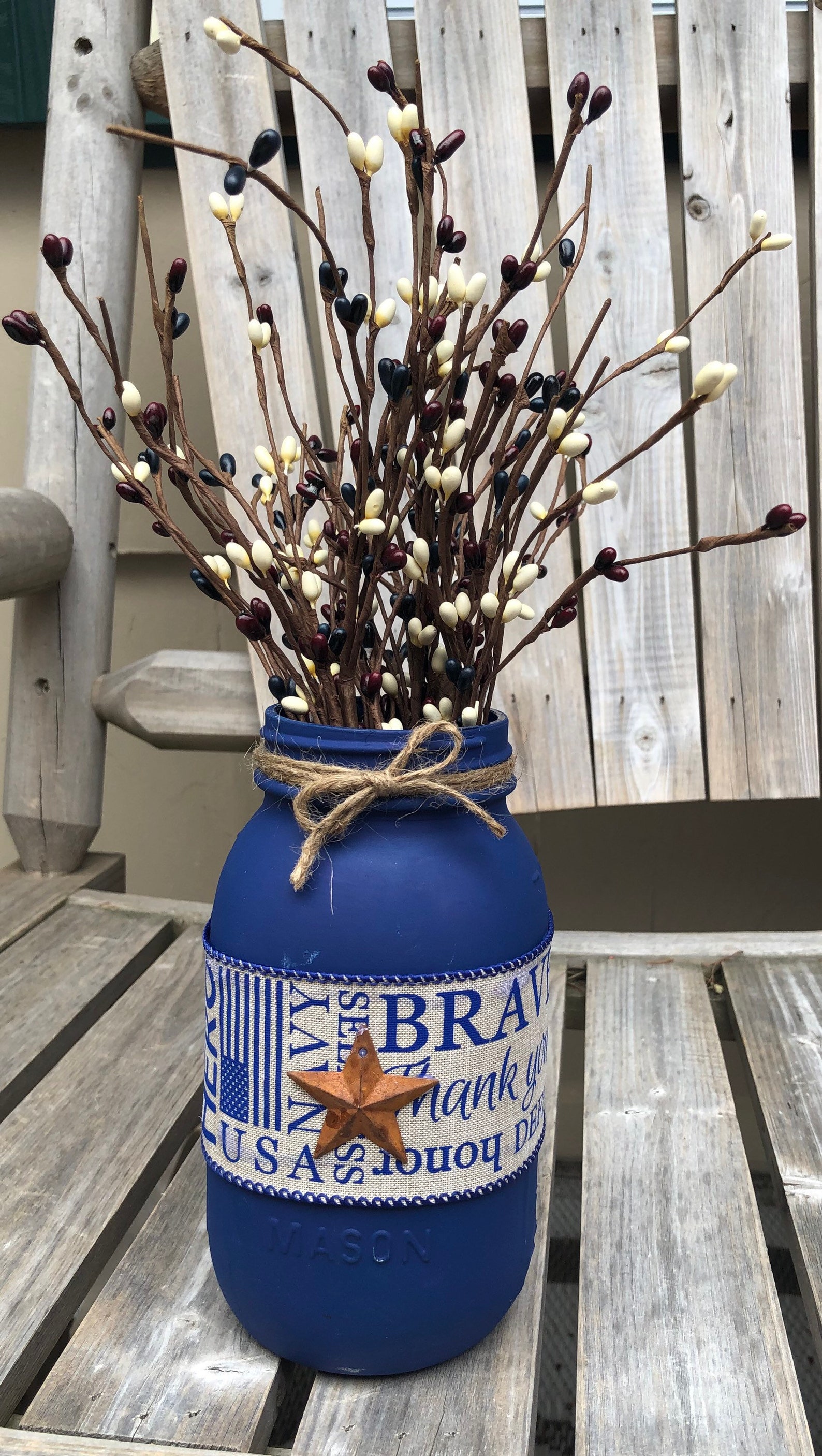 Military Mason Jars / Military Veteran Gift / Navy / Army / Etsy