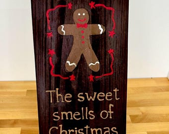 Gingerbread Christmas Sign