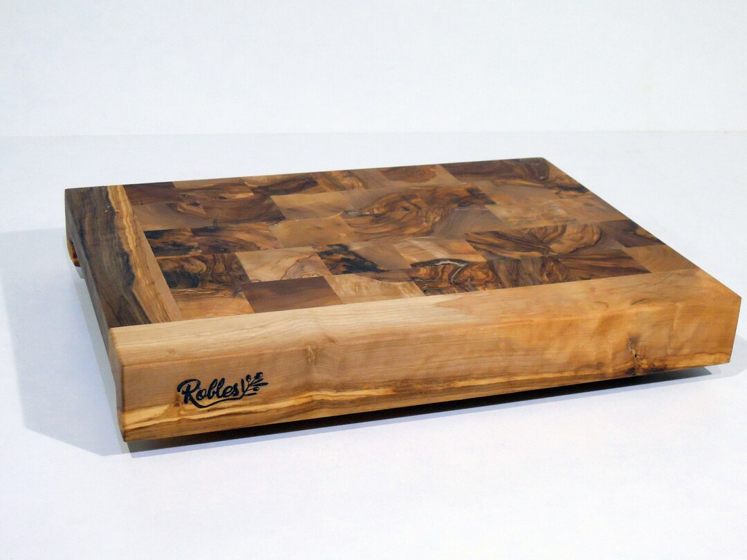 End Grain Table Top in Olive Wood Etsy