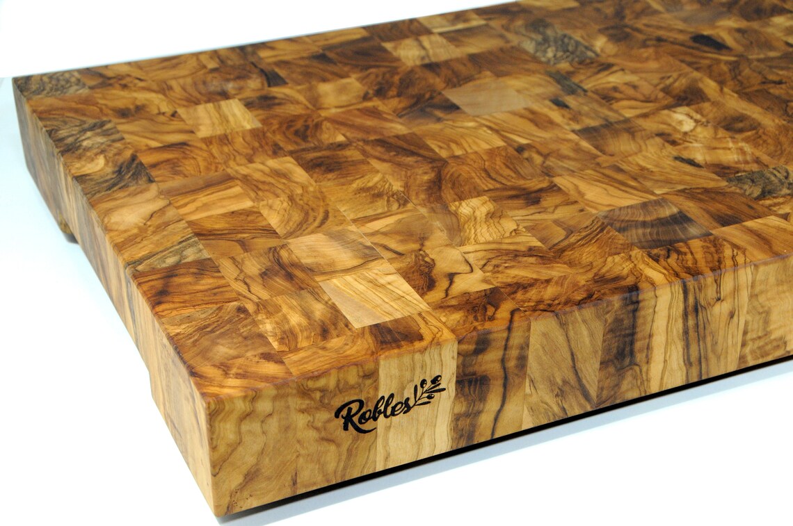 Butcher's Block in Olive Woodolive Wood End Grain Board Etsy