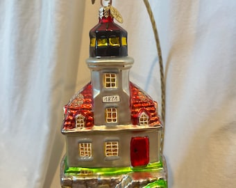 Vintage Radko vuurtoren 1871 ornament