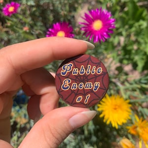 Public Enemy #1 Spider Hero Pin / Spider Hero Pin / Super Hero Pin