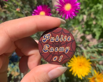Public Enemy #1 Spider Hero Pin / Spider Hero Pin / Super Hero Pin