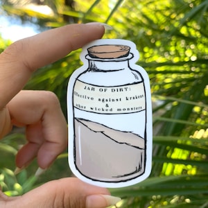 I’ve Got a Jar of Dirt Sticker — Johnny Depp Sticker, Captain Jack Sparrow Sticker, Pirates Caribbean Sticker, POTC Waterproof Vinyl Sticker