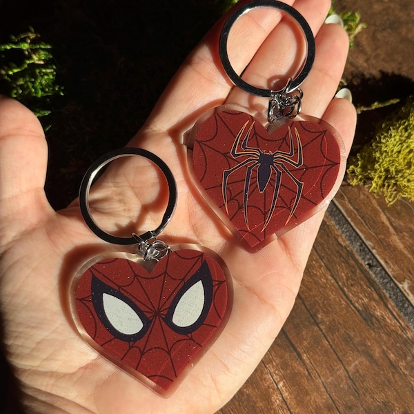 Spider Hero Acrylic Keychain