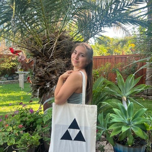 LOZ / BOTW / TOTK / Triforce / Eco Friendly Screen Print Tote Bag