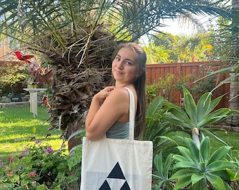 LOZ / BOTW / TOTK / Triforce / Eco Friendly Screen Print Tote Bag