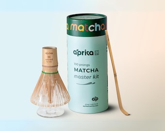 Matcha Whisk & Holder Set, Traditional Handmade Matcha Kit Included Bamboo Whisk, Scoop, Whisk Holder in Premium Gift Box, Mother&#39;s Day Gift