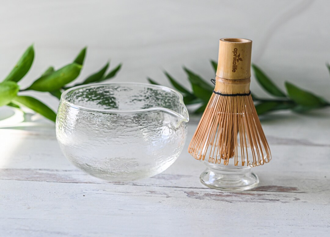 Handcrafted Matcha Bowl Whisk Set With Spout And Togo