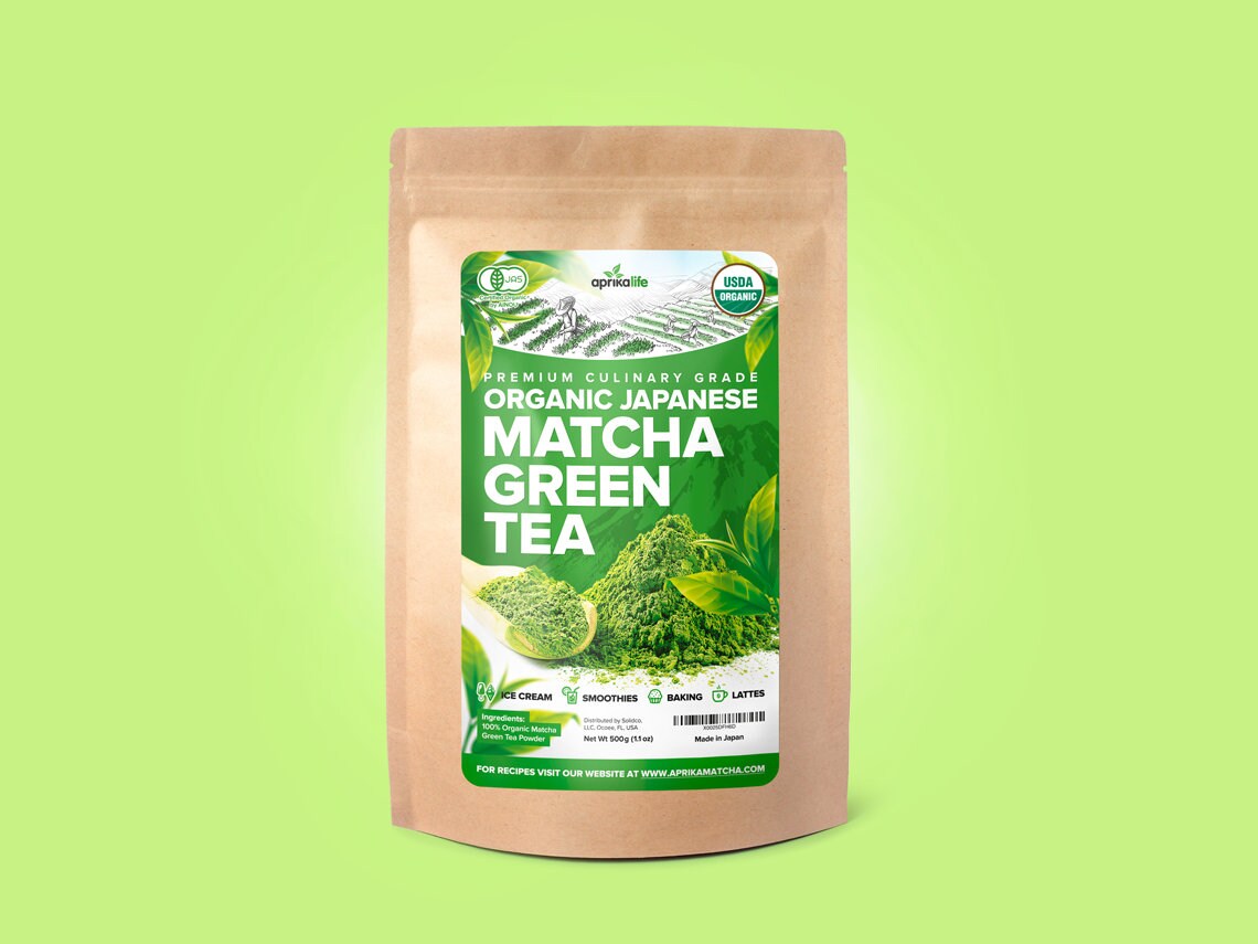 500G/1.1 lbs Japanese Matcha Green Tea Powder - Usda & Jas Organic Authentic Origin Premium Culinary Grade