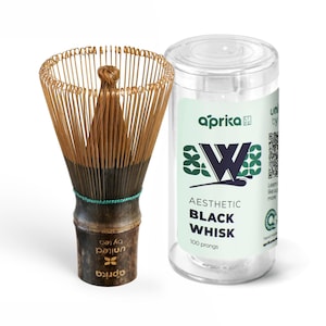 Handmade Dark Matcha Bamboo Whisk with 100 Prongs - Matcha Whisk (Chasen), Mother&#39;s Day Gift