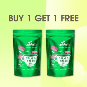 Buy One Get One Free Herbal Tea - 100% Natural Herbal Tea with 6 Herbs -  60 bags - Calm and Relax, Stress Relief Tea - 60 bags
