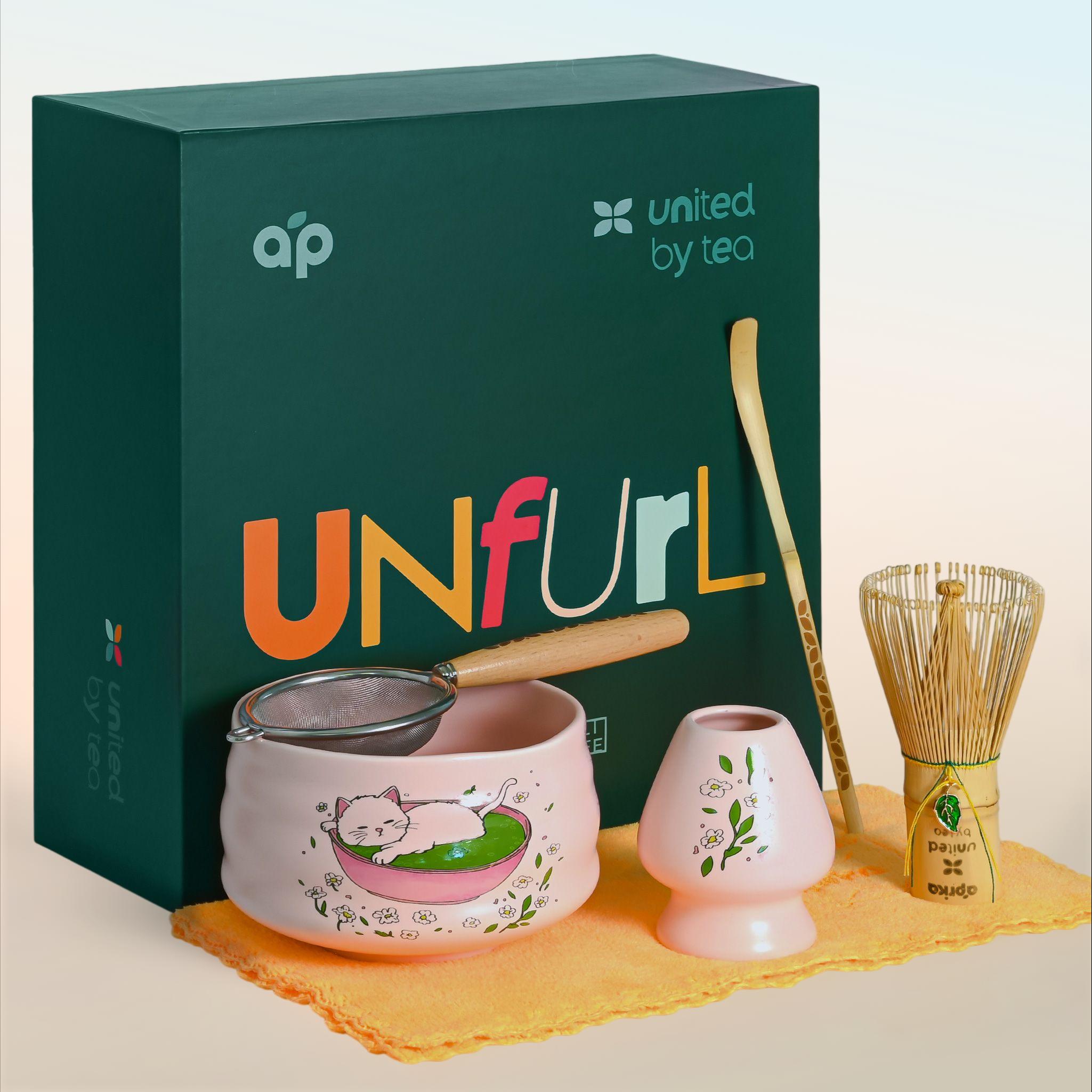 Ceremonial Matcha Starter Kit, Pink Matcha Bowl & Whisk Set, The Perfect Matcha Kit for Japanese Matcha Green Tea Powder, Christmas Gift