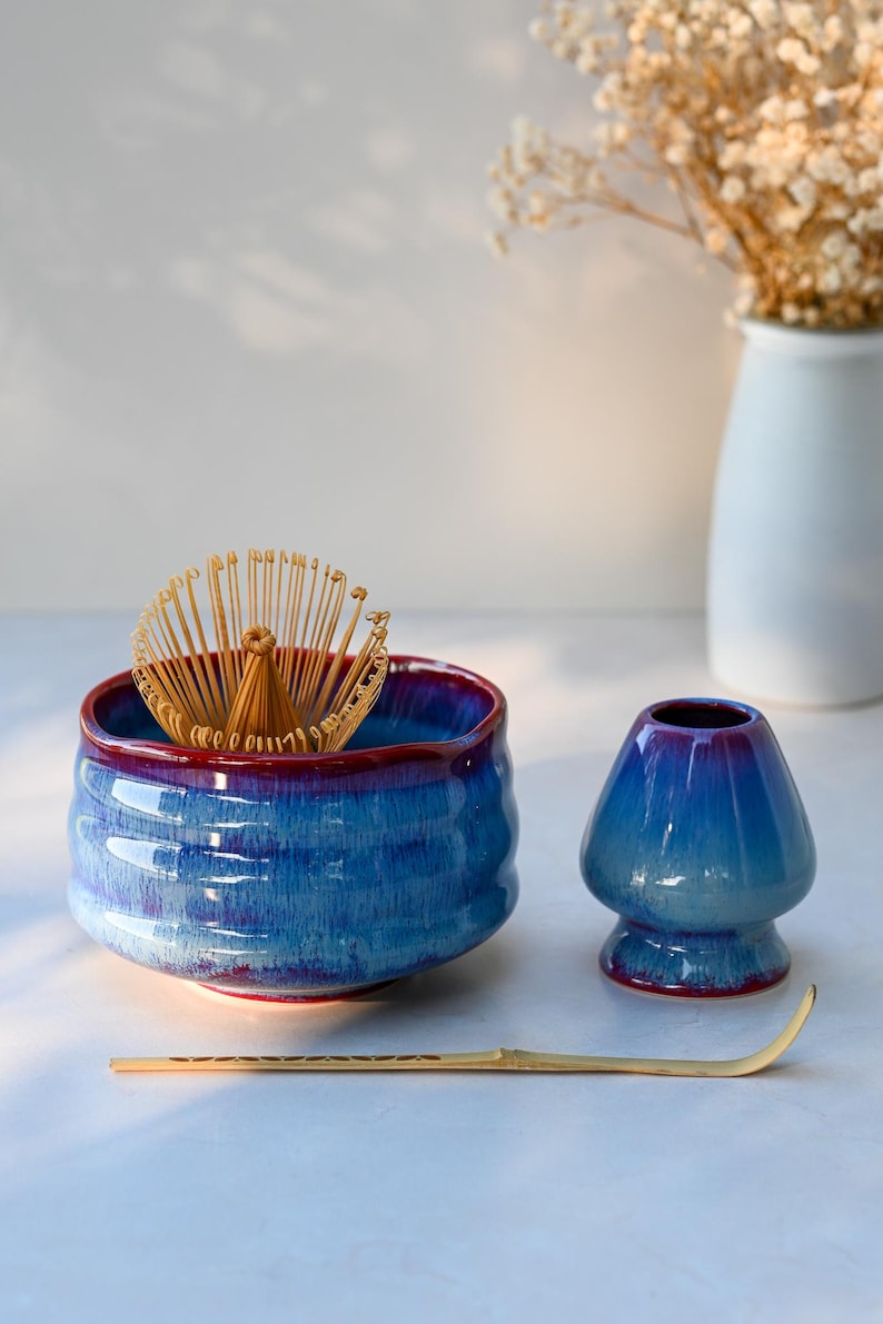 Blue Ceramic Matcha Tea Set