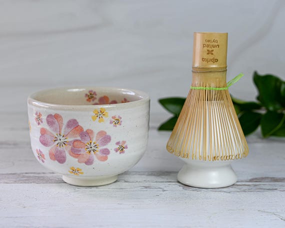 Set Completo Preparazione Matcha Set Matcha Completo 7 Pezzi - Frusta In Bambù, Ciotola Ceramica, Colino - Kit Per Cerimonia Del Tè Giapponese Kit Tè Giapponese