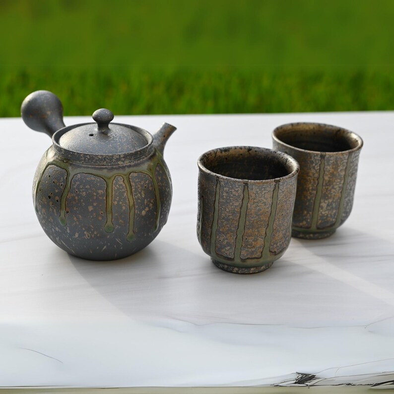 Handcrafted Japanese Teapot Set - Thumbnail 3