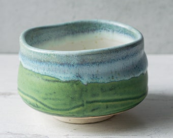 Handcrafted Ceramic Matcha Tea Bowl from Japan - Japanese Dark Matcha Bowl, Matcha Cup - The "Deep Sea" Matcha Bowl, Mother's Day Gift