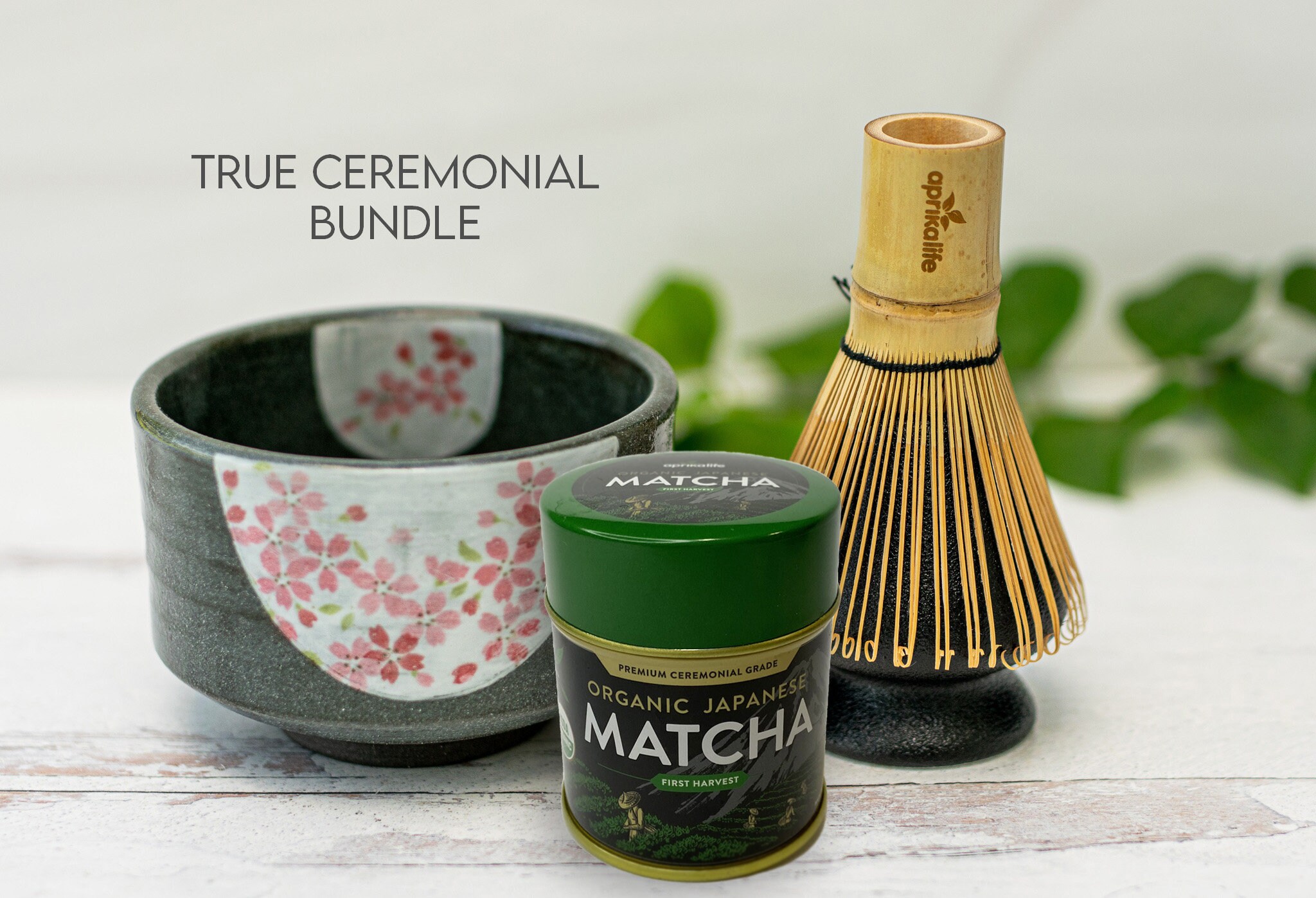 Set Da Tè Matcha Giapponese - Ciotola Ceramica Con Beccuccio, Frusta Chasen, Paletta E Supporto Per Cerimonia Del Tè - Foto 2