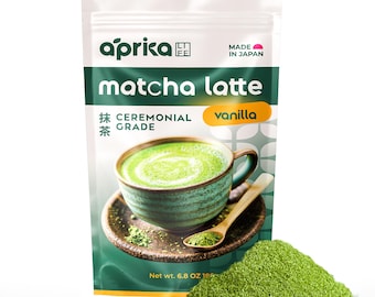 Mezcla para latte de matcha ceremonial, hasta 30 porciones, polvo de matcha de vainilla, bebida de matcha japonesa