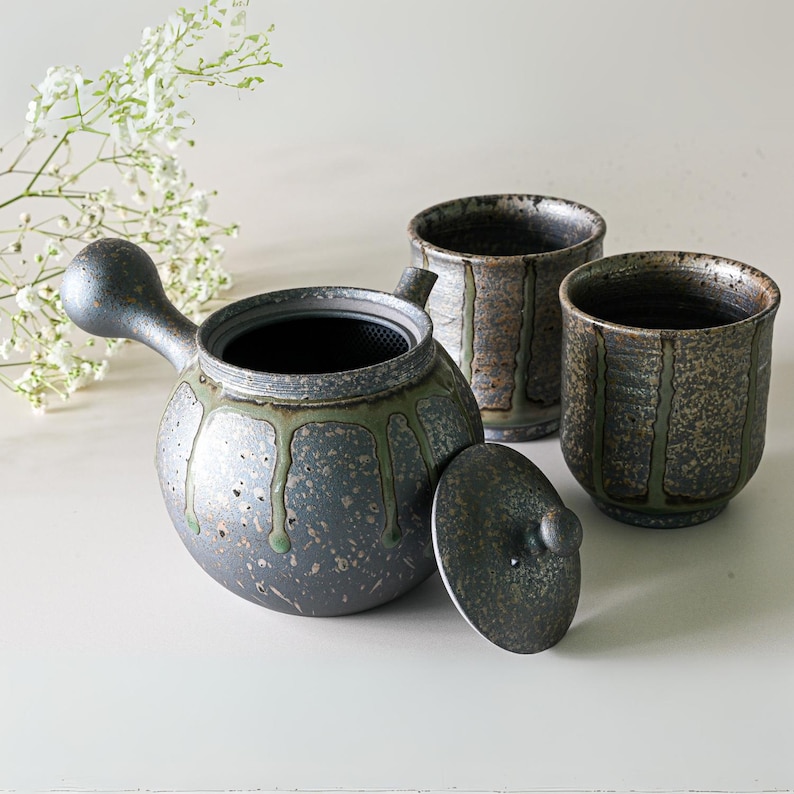 Handcrafted Japanese Teapot Set - Thumbnail 2