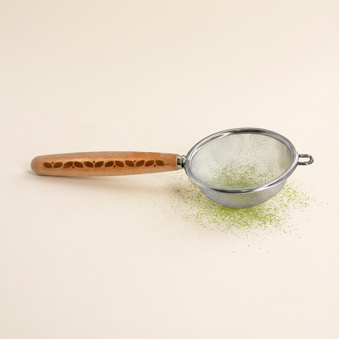 Matcha Sifter 60 Mesh | Wooden Handle Sifter | Fine Mesh Powder Sifter ...