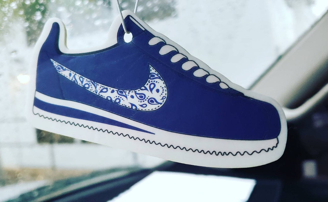 Nike Cortez Blue Bandana Car Air Freshener chola and cholos Etsy