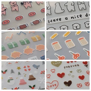 Stickers/ Mini Series/ #107 #111 #113 #114 #1069 #1080/ Suatelier/ DIY/ Planner/ Craft/ Journal/ Design/ Decor/ PinkPandaRuler